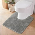 JilgTeok Toilet Rug UShaped, Ultra Soft and Absorbent Bathroom Rugs