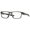 GREY SMOKE, variant on Oakley Hyperlink Optical Glasses, Rectangular Eyeglasses with Demo Lenses, Size 54, Satin Black