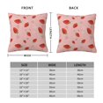 thumbnail image 2 of Yiaed Strawberry Print Pillow Covers Super Soft Decorative Square Throw Pillow Covers Case Cushion Covers for Sofa Couch Bedroom Car Decor（No pillow core）-26"x26", 2 of 7