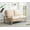Beige, variant on Leisuremod Jefferson Modern Velvet Loveseat With Silver Frame Contemporary Living Room Loveseat Sofa (Light Grey)