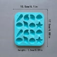 thumbnail image 5 of hejhncii Nonstick Heat Resistant Silicone Baking Molds 16 Cavity Shell Starfishes Chocolate Cake Candy Mould Kitchen Gadget, 5 of 13