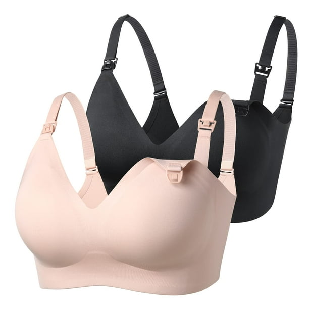 Sujetador de lactancia Momcozy Seamless, paquete de 2 unidades, cómodo para mujer