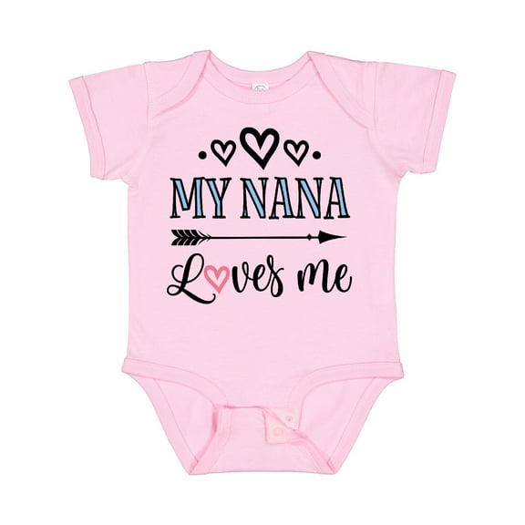 Inktastic My Nana Grandma Loves Me Girls Girls Baby Bodysuit