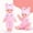 Pink, variant on bxhwj 13 Inch Reborn Doll, Movable Arms and Legs, Soft and Cuddly Vinyl Doll for Toddlers, Ideal Interactive Play Toy for Kids, Great Gift for Girls 3
