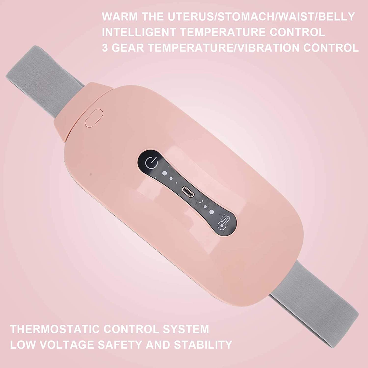 Massage Waist Electric Heating Belt Women Menstrual Cramps Pain Relief