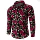 thumbnail image 5 of Camisa informal novedosa con estampado de rosas para hombre, con estampado de San Valentín, para uso diario, con solapa, manga larga, color rojo, tallas S a 5XL, envío rápido, 5 of 5