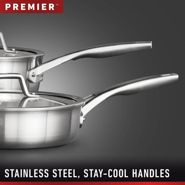 Calphalon Premier Classic Stainless Steel 5-Quart Sauté Pan with