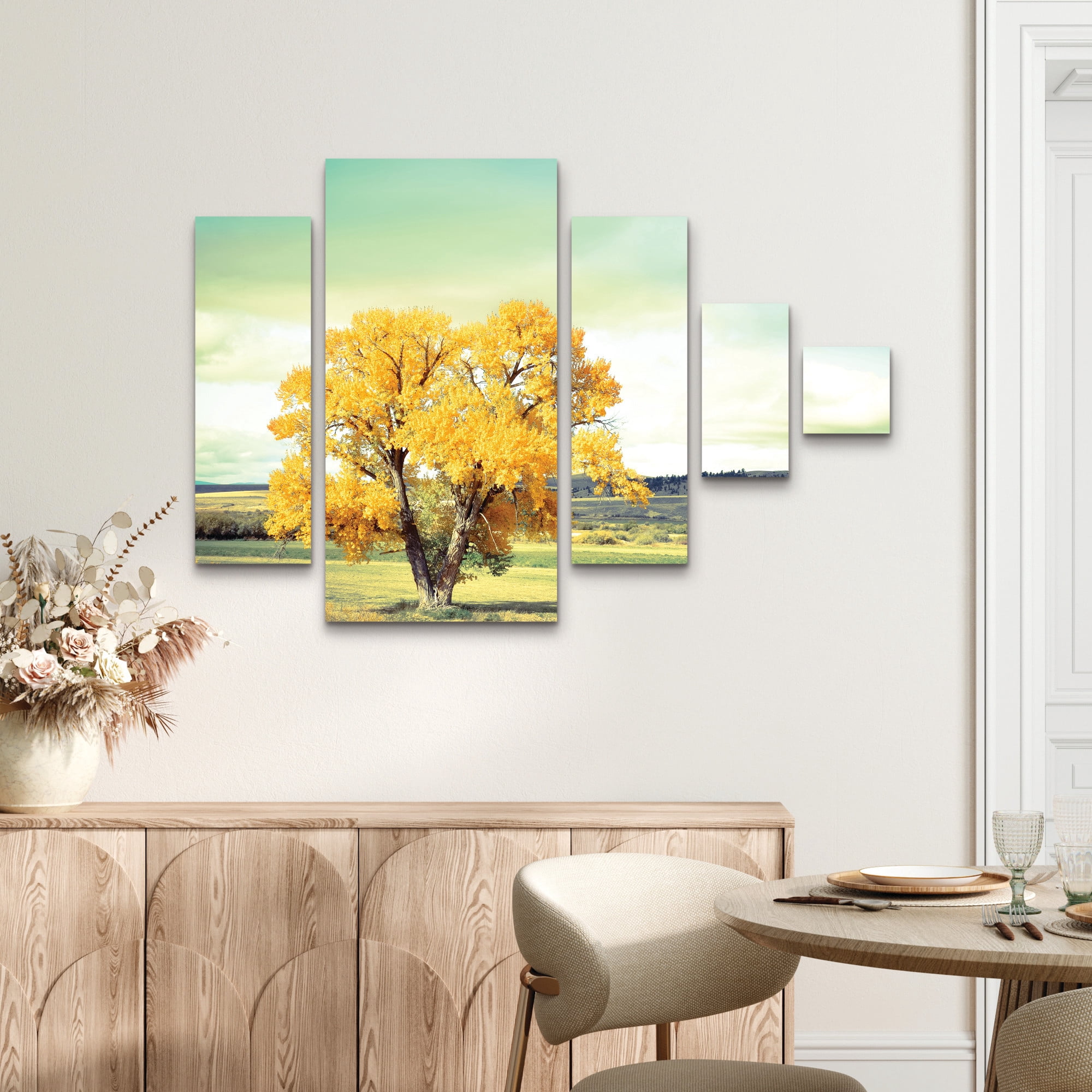 Annie Bailey Art ‘First To Turn’ 5 Panel Wall Art Set