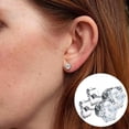 thumbnail image 7 of QQTDFG Classic Hexagon Single Diamond Zircon Earrings Bride's Earrings Personality-default, 7 of 7