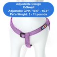 thumbnail image 3 of Arnés para perros Pawtitas, reflectante, ajustable, XS Orchid, 3 of 8
