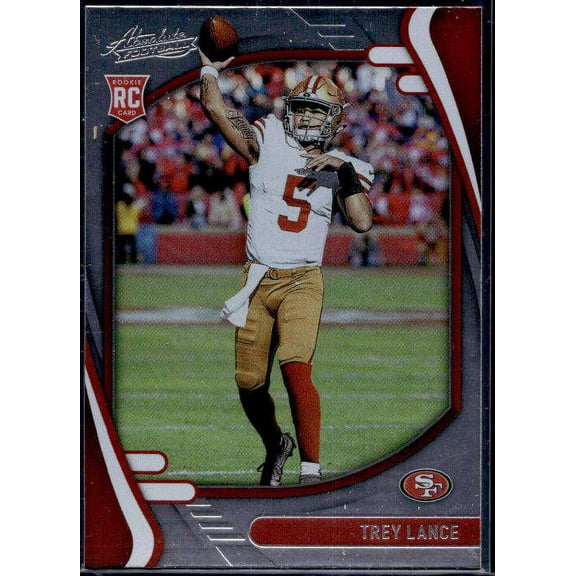 NFL 2021 Absolute Football Trey Lance Rookie Single Sports Card #103 (Base)