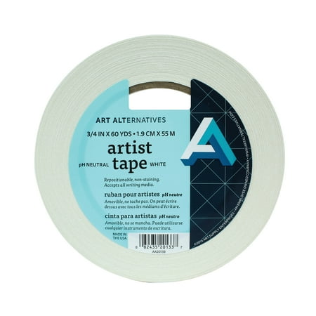 UPC: 0082435201337 | Art Alternatives Artist Tape 3/4 Wide x 60 yds White