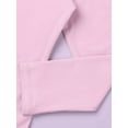 thumbnail image 6 of Alvivi Kids Girls Ballet Dance Dress Ballerina Long Sleeve Gymnastic Leotard with Chiffon Wrap Skirt Pink 8-10, 6 of 7