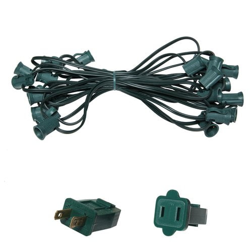 C7 Light Stringer 25 Ft Length 12 Spacing 5 Amp Spt1 Green Wire Walmart Com Walmart Com