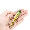 thumbnail image 6 of 2pc Fishing Lures Jigs Three-Section Minnow Realistic Surface Hard Multi-Section Fish Imitation Bait, 6 of 9