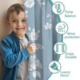 thumbnail image 3 of Blackout Kids Curtains,Blue Pioneer Flower Childrens Insulated Curtains Set Of 2,Bedroom Essentials,Toddler Room Decor 42x84in(106x213cm), 3 of 4