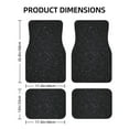 thumbnail image 2 of Cauagu Black Glitter Pattern Car Floor Mat Set of 4,Car Carpet Mats Car Mats with Anti-Slip Backing & Driver Heel Pad Universal Fit for Cars/Trucks/SUV/Vans, 2 of 6