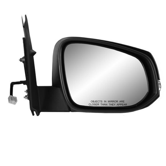 70215T - Fit System Passenger Side Mirror for 16-18 Toyota Tacoma, txt black w/ PTM cover, turn signal, foldaway, w/o puddle lamp, w/o spot Mirror, w/o blind spot detection system, Heated Power
