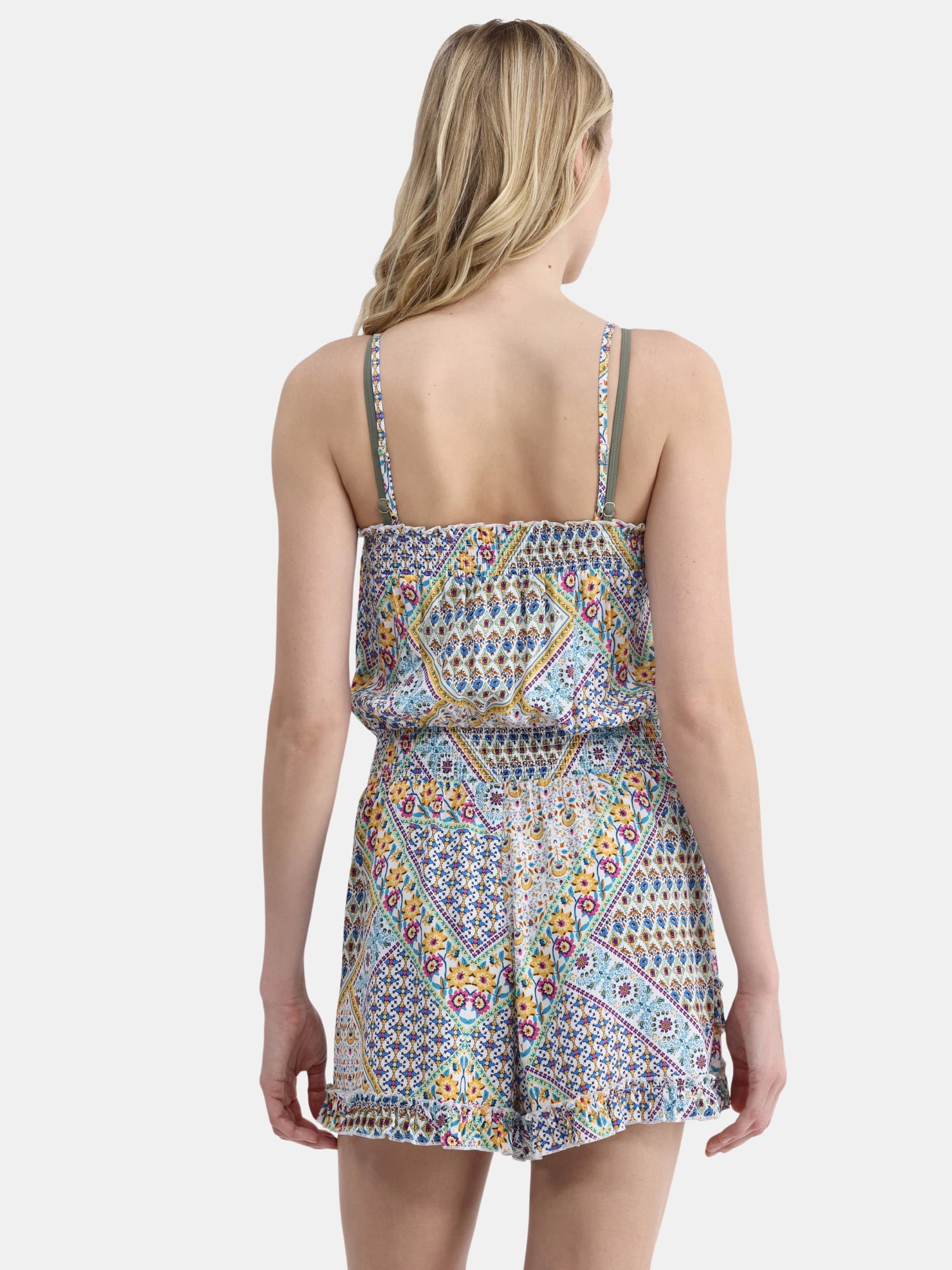 Jessica Simpson Women’s Ruffle Coverup Romper, Sizes XS-XXL