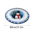 thumbnail image 2 of BKER 31.5 Inch 3D Visual Rug Santa Up Design Festive Slip Doormat For Xmas Indoor Outdoor Use Perfect For Front Door Bathroom Kitchen Holiday Season Carpet With Fille Santa, 2 of 5