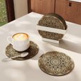 thumbnail image 4 of HEVIRGO 1PC Sous-Verres Ronds Sous-Verres Résistant à la Chaleur Sous-Verres Imperméables Sets de Table Polyvalents pour les Boissons Bar Accessoires de Table à la Maison, 4 of 10