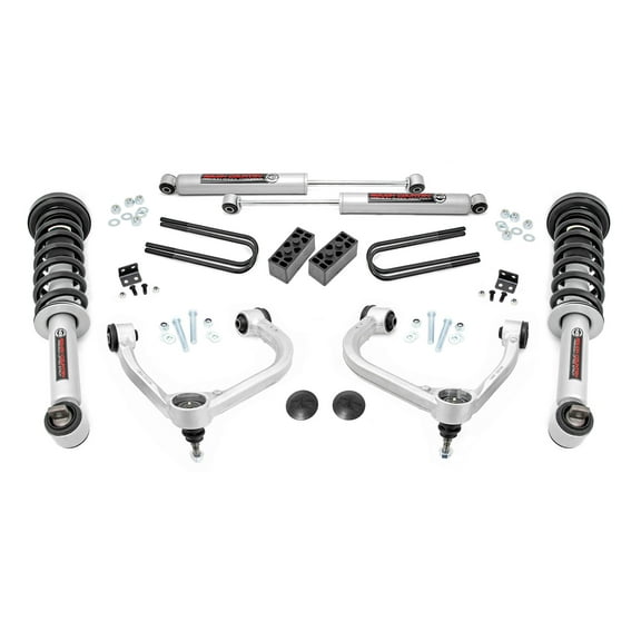 Rough Country 3" Bolt-On Lift Kit w/N3 Struts for 21-23 Ford F-150 4WD - 41431 Fits select: 2023 FORD F150 SUPER CAB