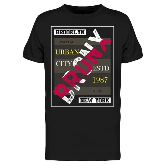 Urban City Bronx T-Shirt Men -Image by Shutterstock, Male Medium