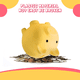 thumbnail image 2 of 2 Piezas Linda Alcancía Linda Hucha de Cerdo de Plástico Adultos Alcancía Irrompible Hucha de Cerdo Hucha Moneda Caja de Ahorro de Plástico para Niños Niñas Niños Fokelyi WRLF-572-4, 2 of 4