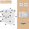 thumbnail image 2 of Jarbalai 31.5" White Bathroom Vanity and Sink Combo, Floor Standing Cabinet with 2 Doors, 2 of 7