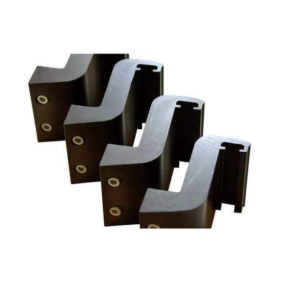 AMP Research by RealTruck Black Power Step Running Board Extension Arm Kit for 2002-2009 Ram, 1999-2016 Ford