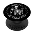 thumbnail image 1 of PopSockets, adhesivo PopGrip, divertido tema de Halloween con forma de esqueleto, 1 of 6