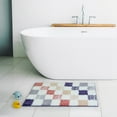 thumbnail image 2 of Mainstays Kids Rainbow Collection Multi Check Non-Slip Bath Mat, 17" x 24", 2 of 5