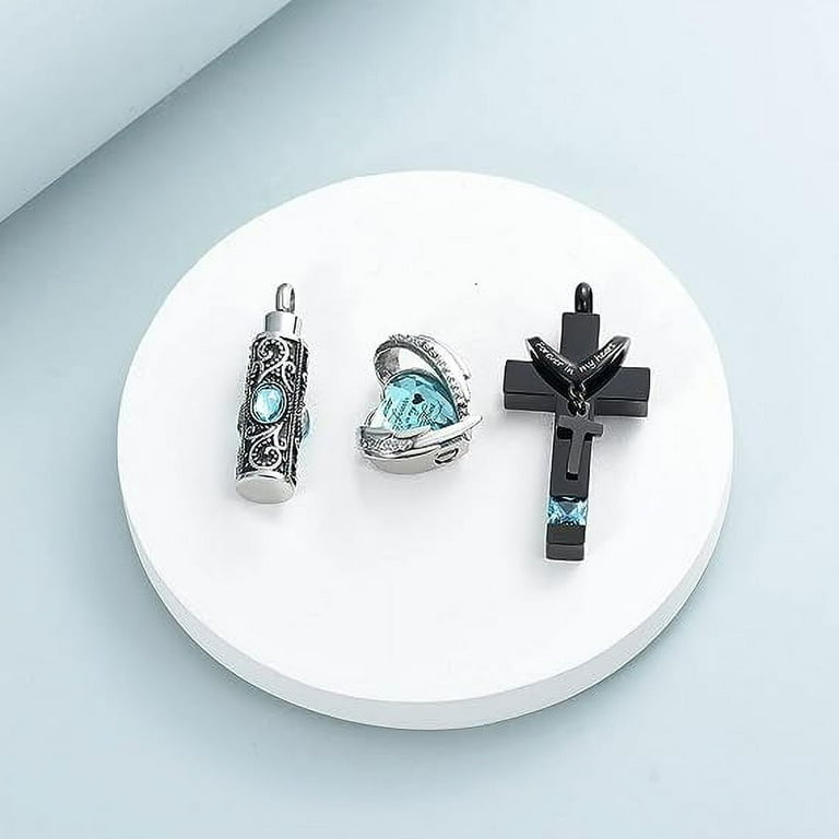 5 Pcs Urn Necklace For Ashes Keepsake Cremation Jewelry Heart