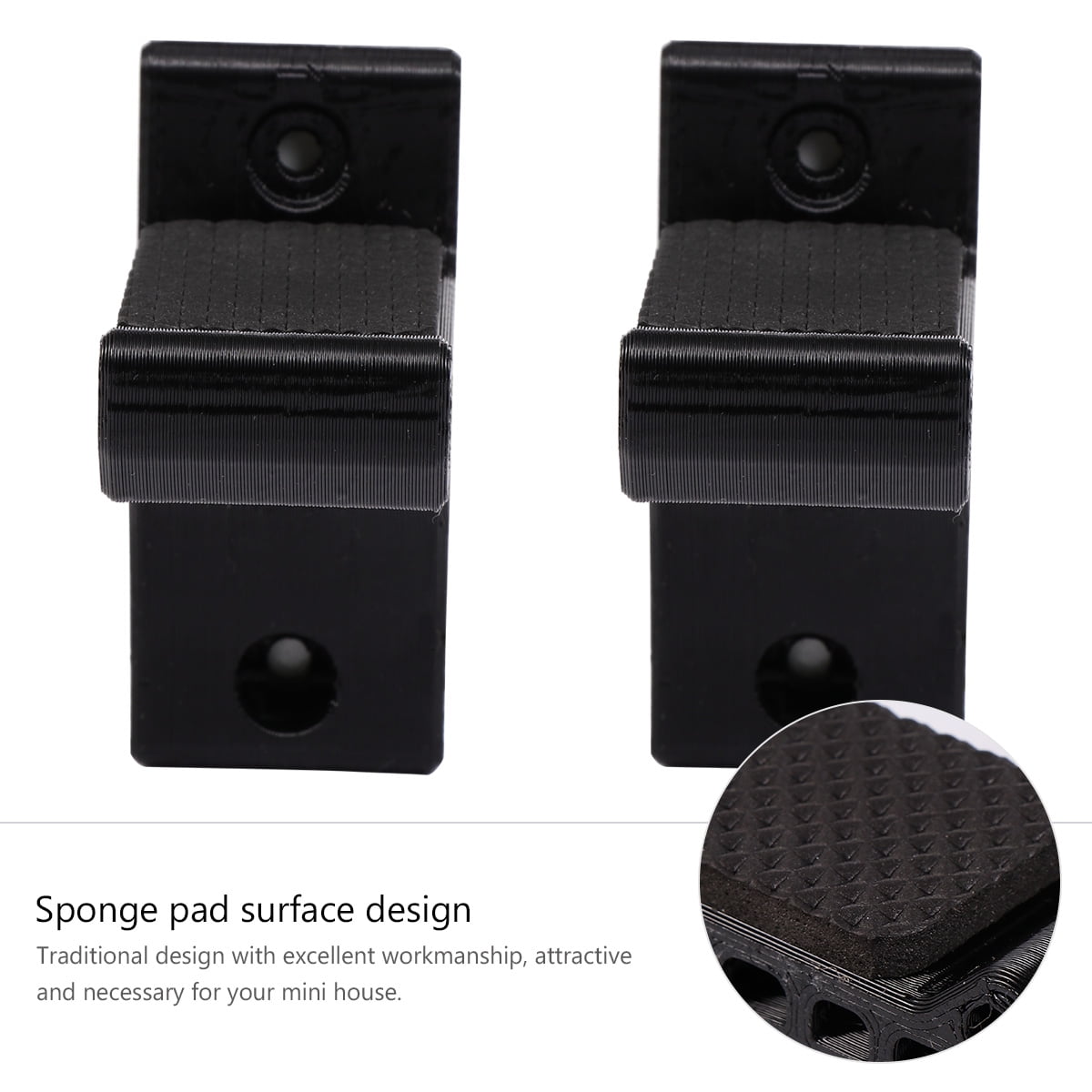 2-Pack Universal Hook Bow Holder Storage Rack Wall Mount Stand for Recurve and Hunting Bows