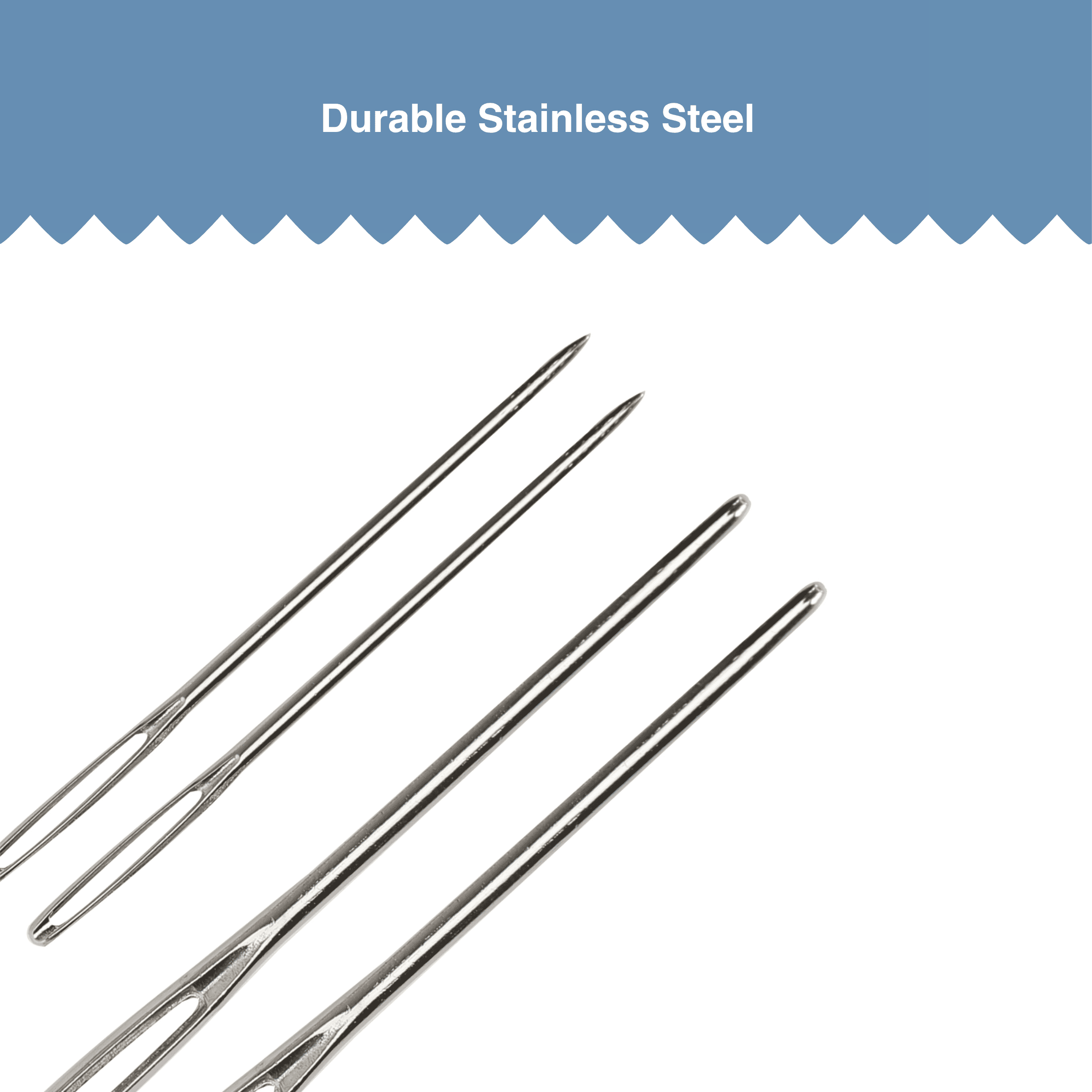 Hello Hobby Yarn Needles, Sizes 13 and 16, 4-Piece Set