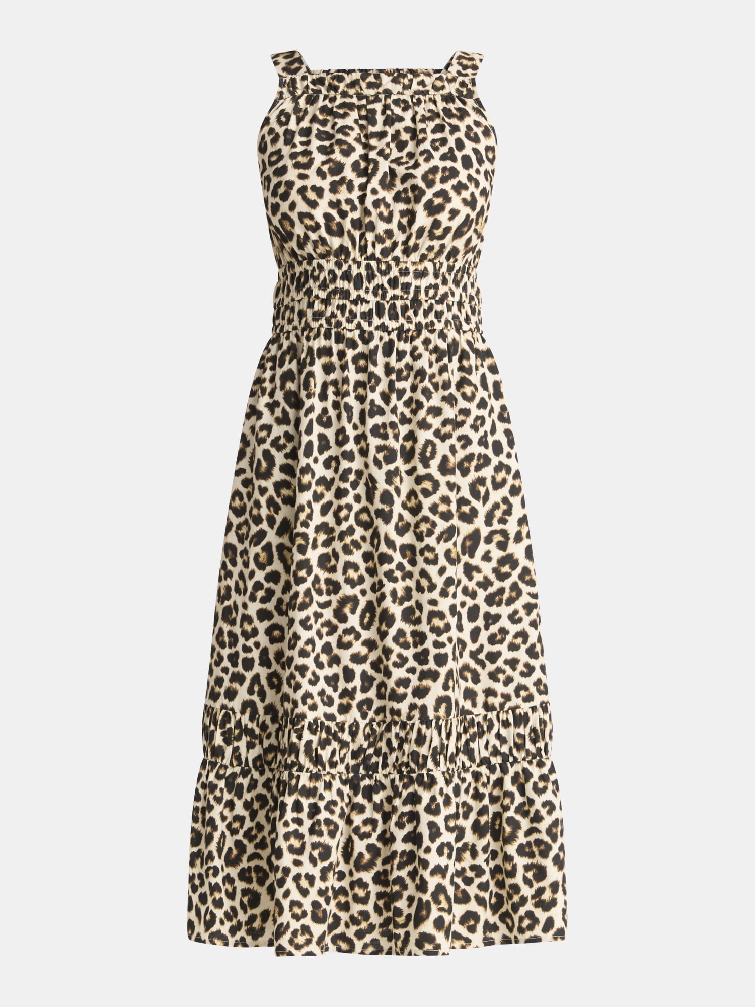 Time and Tru Women's and Women’s Plus Sleeveless Midi Dress, Sizes XS-4X