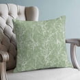 thumbnail image 4 of Pillow Covers 26x26 Set of 2, Sage Green Botanical Throw Pillow Covers Decorative Couch Cushion Cover, Vintage Floral Plants Branch Microfiber Soft Square Pillowcases for Bedroom Living Room Sofa, 4 of 9