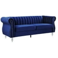 thumbnail image 2 of Glory Furniture Westwood Velvet Sofa in Navy Blue, 2 of 5