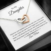 To My Daughter - You Are My Best Friend - Interlocking Hearts Necklace