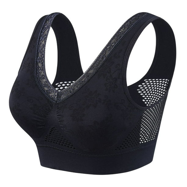 Brasier sin Varillas Mujer Ropa Interior para Mujeres de Mediana Edad y Mayores: Espalda Transpirable, sin Aros de Acero, Chaleco Grande para Mujeres de Mediana Edad. Mediana