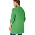 thumbnail image 2 of Woman Within Plus Size Shaker Button-Front Cardigan Sweater, 2 of 5