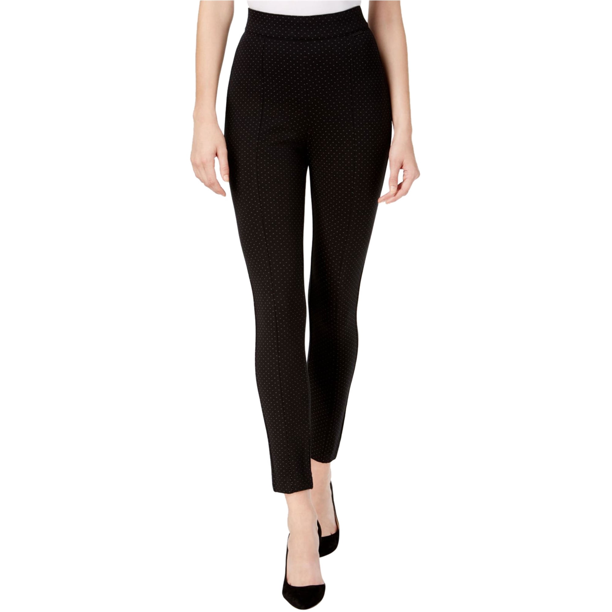Anne Klein Leggings de Compression Décontractés pour Femmes, Noir, 0
