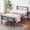 Black, variant on Twin Metal Platform Bed with Headboard & Footboard, Steel Slats Support, Easy Assembly, No Box Spring Needed, Sturdy Twin Bed, White