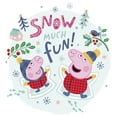 thumbnail image 2 of Girl's Peppa Pig Christmas Snow Much Fun  Graphic T-Shirt, 2 of 4