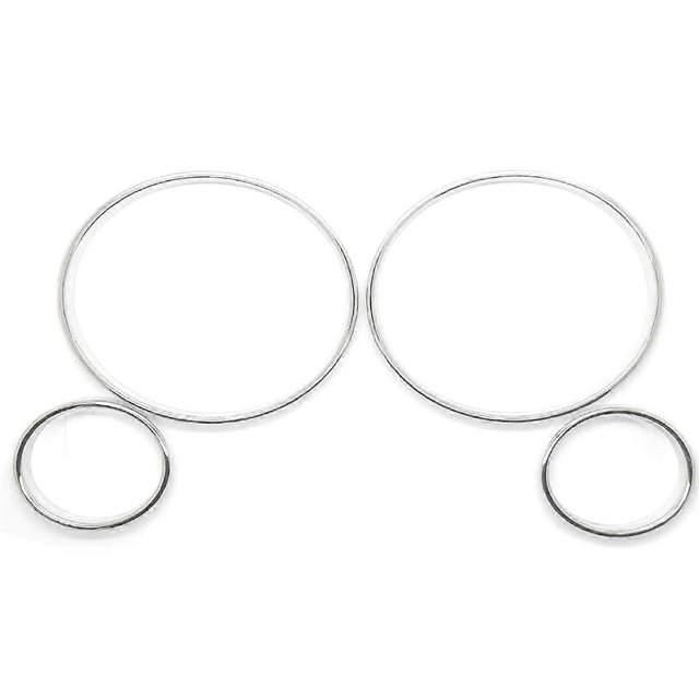 Car Speedometer Cover Bezel Trim Dashboard Gauge Ring Set for E39 5 Series E38 7 Series E53 X5