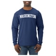 thumbnail image 2 of Wild Bobby State of Washington College Style Men Long Sleeve Shirt, 2 of 6