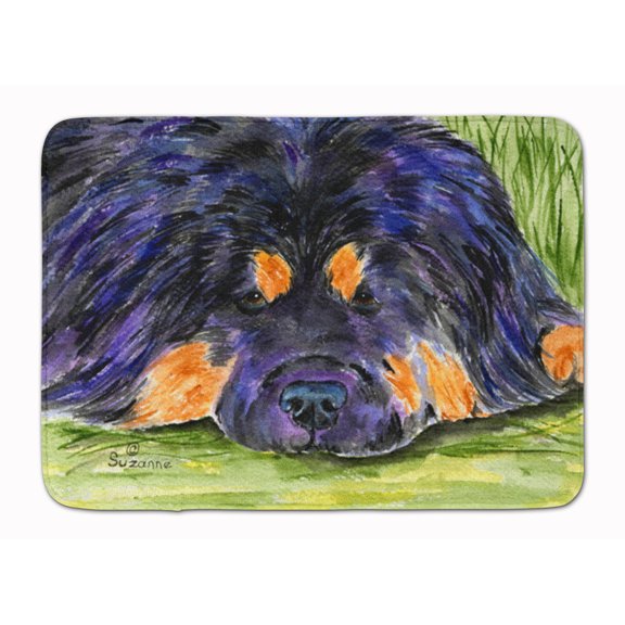Carolines Treasures SS8519RUG Tibetan Mastiff Machine Washable Memory Foam Mat 19 X 27" multicolor