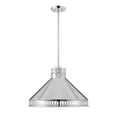 thumbnail image 3 of Polished Nickel Three Light Pendant from the Seagram Collection, 3 of 5