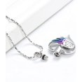 thumbnail image 4 of Heart Cremation Urn Necklace Pendant for Human Ashes - A Piece of My Heart Lives in Heaven Memorial Keepsakes Cremation Jewelry, 4 of 7