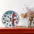 thumbnail image 2 of Dreamtimes Snowman Round Wall Clock, Battery Operated Silent Non Ticking Desk Clock for Home Bedroom Kitchen Office School Decor Wall Clock 10 Inch, 2 of 6